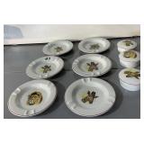 5 WILD ANIMAL 4.5 " BY LEART BRAZIL ASH TRAYS AND