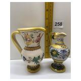 ITALY HAND PAINTED PITCHERS
