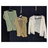 RK AND FADED GLORY KNITTED TOPS SIZE 14 GREEN