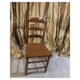 SOLID WOOD HIGH BACK CHAIR