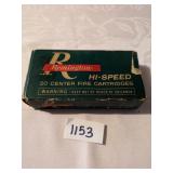 REMINGTON HI SPEED 308 CARTRIDGES FULL BOX, BOX