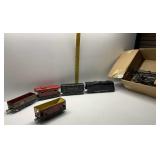 VINTAGE TRAIN W/ CARS AND TRACK NO MAKER MARK -