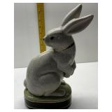 CRAZED FINISH BUNNY HAS HAIRLINE INSIDE CAN