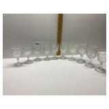 10 VINTAGE CORDIALS VARIOUS PATTERNS