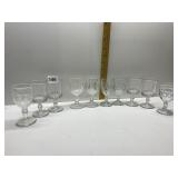 10 VINTAGE CORDIALS VARIOUS PATTERNS