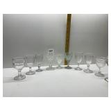 10 VINTAGE CORDIALS VARIOUS PATTERNS