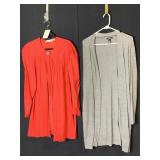 PAUL ALEXANDER 100% SILK RED JACKET SINGLE BUTTON