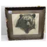 EST BEAR DRAWING FRAMED