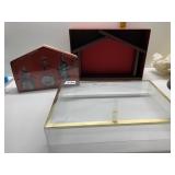 LENOX PEWTER NATIVITY SET IN BOX