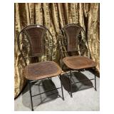 FOLDING METAL FRAME CHAIRS