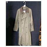 LONDON FOG FULL LENGTH TRENCH COAT LINED SIZE 40