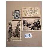VINTAGE POST CARDS VERSAILLES CARD BOOK WITH