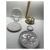 GIRAFFE CANDLE HOLDER ONE EAR CHIPPED, FRANCOMA