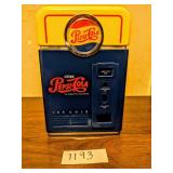 PEPSI RETRO SODA MACHINE MANUAL COIN BANK COUNTER