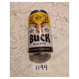 YETI 12 OZ TIN CAN COIN BANK REMOVEABLE TOP NO