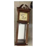 WALL CLOCK BATTERY OP W/ MIRRORED CENTER