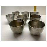JEFFERSON CUPS PEWTER CUPS