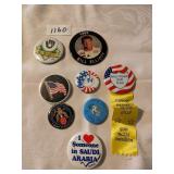 GROUP OF MISCELLANEOUS BUTTON PINS MILWAUKEE BILL