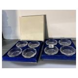VAL ST. LAMBERT GLASS DISHES 8 TOTAL
