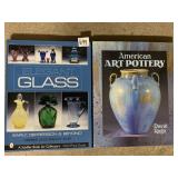ART POTTERY BOOK AND ELEGANT GLASS BOOK