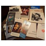 LARGE GROUP OF ART GALLERY BROCHURES AND SHOW