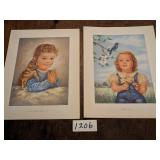UNFRAMED ART PRINTS 8 X 10 TWO PICTURES FIVE