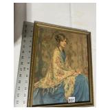 ALICE BLUE GOWN WOMAN W/ SHAWL PRINT