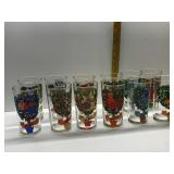 12 DAYS X-MAS GLASSES ONE HAS CHIP