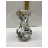 THICK GLASS PERFUME 6.75" H - WIDE BASE