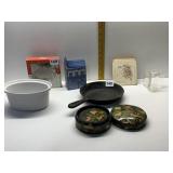 SILVERPLATE COASTERS, OVAL DISH, ANIMAL MOTIF