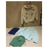 VINTAGE SWEATERS ONE W/ BIRDS HAS 2 SM. HOLES