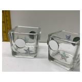 12- 2 X 2 SQUARE CANDLE HOLDERS