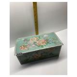 HAND PAINTED TIN BOX