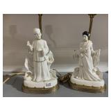 PAIR OF ORIENTAL FIGURES LAMPS