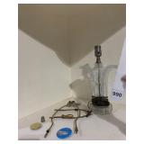 LEAF SHAPE LAMP, HARP, THIMBLE, CLOCK WEIGHT,