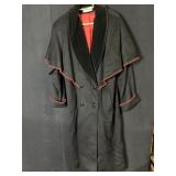 ROBERT KLEIN FULL LENGTH LINED COAT WITH SHOULDER