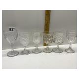 10 VINTAGE CORDIALS VARIOUS PATTERNS