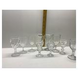 10 VINTAGE CORDIALS VARIOUS PATTERNS