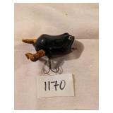 ANTIQUE FROG FISHING LURE WITH PULL STRING AND