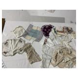 LACE AND HANKIES & GERMAN MATCH HOLDER