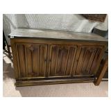 MID CENTURY SERVER WITH SLATE TOP 25" H X 44" W X
