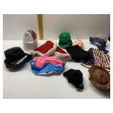 CARROT RED WIG, DOLL OR BEAR HATS, ETC.