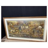 CHARLES WYSOCKI LARGE FRAMED PRINT IN THE NEST