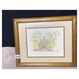 FRAMED PRINT COLONIAL WILLIAMSBURG GOVERNORS