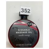 KISSABLE MASSAGE OIL VANILLA CRAVING 3.4 FL. OZ.