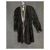 VELVET SIZE MED KNEE LENGTH PATRA SATIN LINED