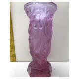 ART NOUVEAU 9.5" H PURPLE CASE GLASS