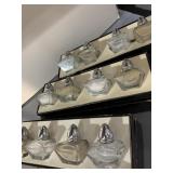 12 SALTSHAKERS GLASS IN BOXES