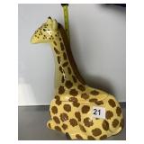 GIRAFFE COOKIE JAR HEARTH AND HOME 12" H X 8" L