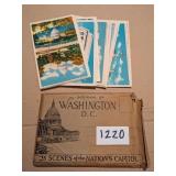 SOUVENIR POST CARDS OF WASHINGTON DC IN DAMAGED